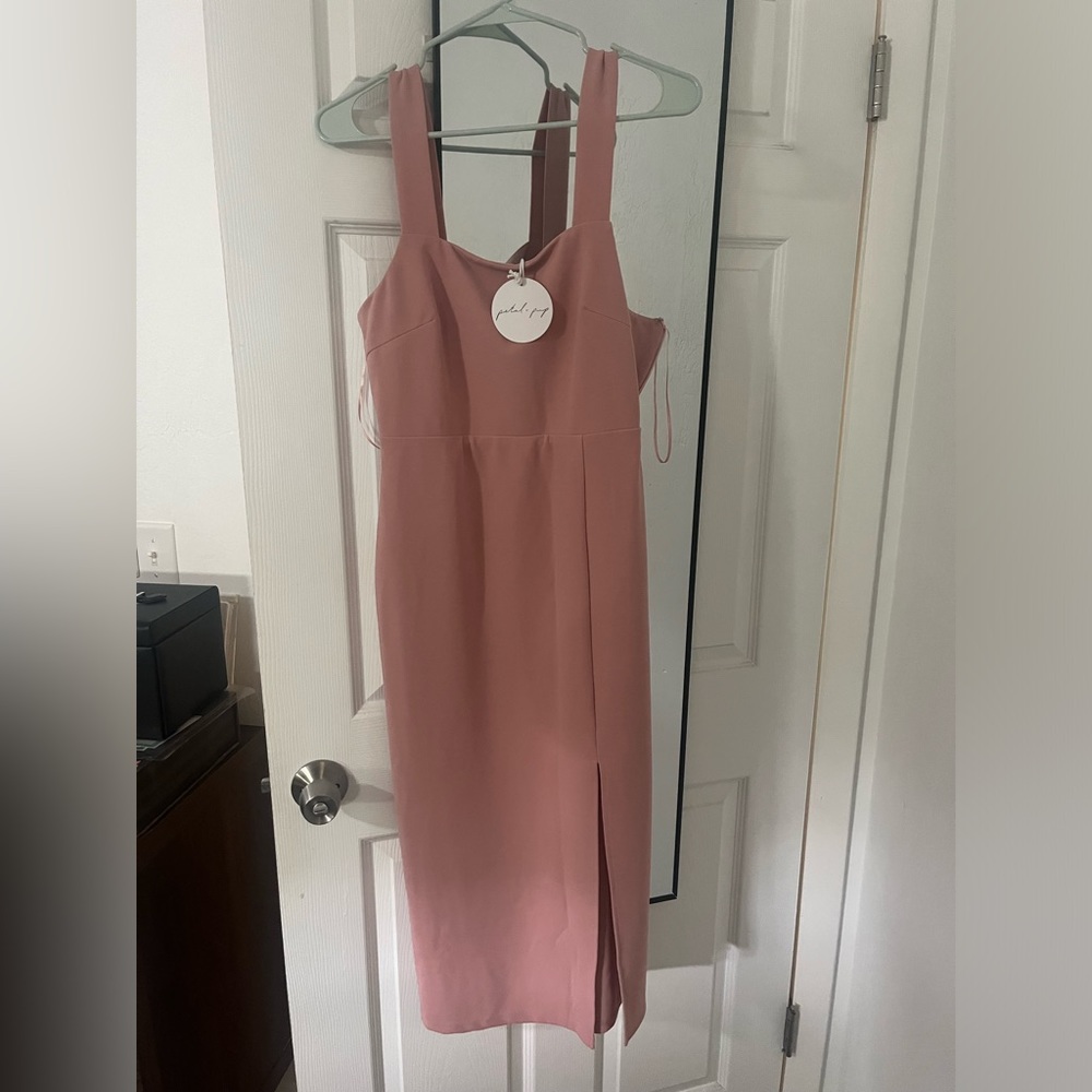 Petal & Pup Pink Midi Dress